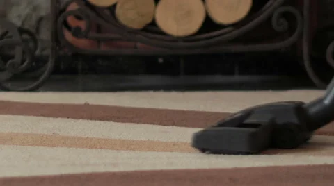 Vacuum cleaner on the carpet Stock Footage 53255031