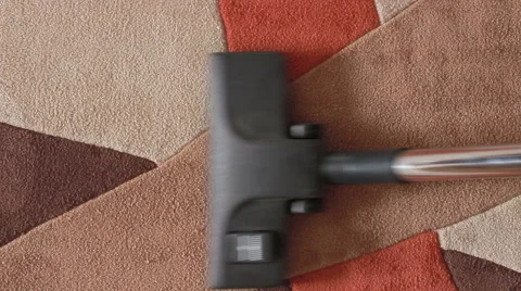 Vacuum cleaner on carpet Stock Footage 53255891