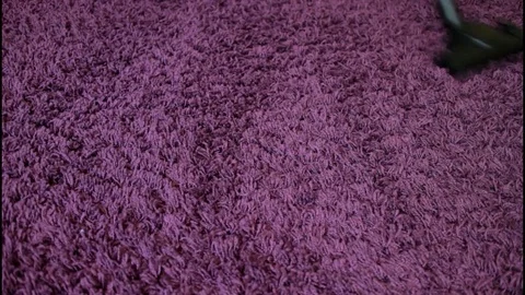 Vacuum cleaner cleaning the carpet. Stock Footage 75255196