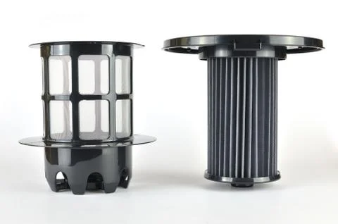 Vacuum cleaner filter set Stock Photos