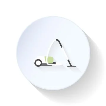 Vacuum cleaner flat icon Stock Illustration