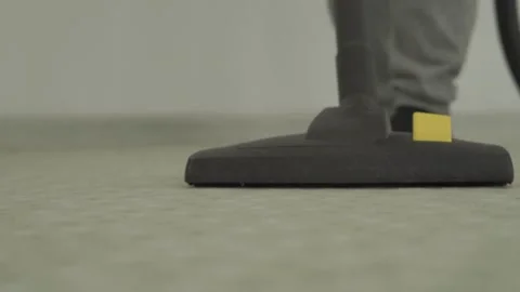 Vacuum-cleaner-head-low-angle-front-view-carpet Stock Footage 344941947