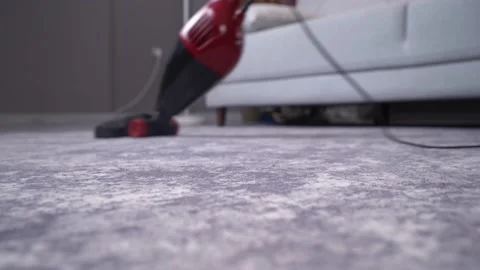 Vacuum cleaner at home. Stock Footage 203778065