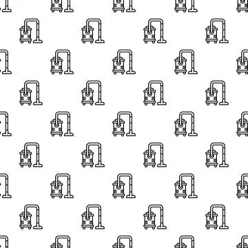 Vacuum cleaner icon pattern for cleaning service background Stockillustratie