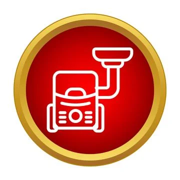 Vacuum cleaner icon representing house cleaning and hygiene Illustrazione stock