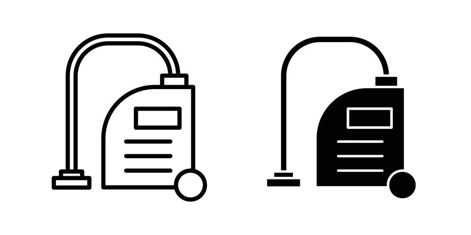Vacuum cleaner icon set. Vector EPS 10 Stock Illustration