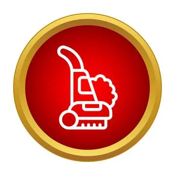 Vacuum cleaner icon symbolizing cleaning and household chores Stock Illustration