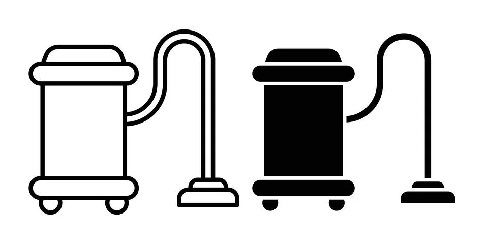Vacuum cleaner icon vector, symbol, logo illustrations Stock Illustration