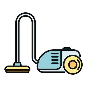 Vacuum cleaner machine for home cleaning chores Stock Illustration