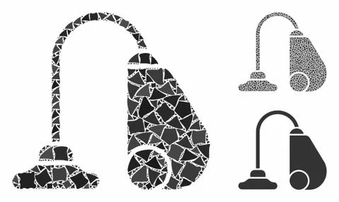 Vacuum cleaner Mosaic Icon of Bumpy Pieces Illustrazione stock