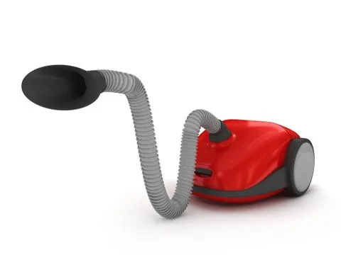 Vacuum cleaner over white Stock Illustration