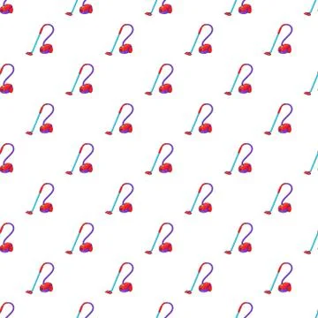 Vacuum cleaner pattern, cartoon style Illustrazione stock