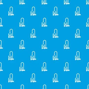 Vacuum cleaner pattern seamless blue Stock Illustration