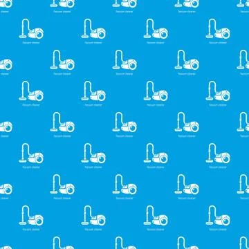 Vacuum cleaner pattern seamless blue Stockillustratie