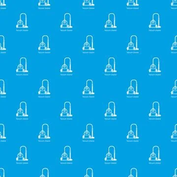 Vacuum cleaner pattern seamless blue Stock Illustration