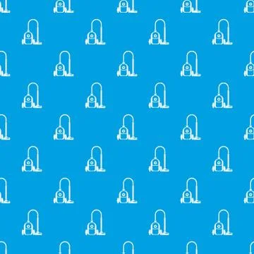 Vacuum cleaner pattern seamless blue 스톡 일러스트