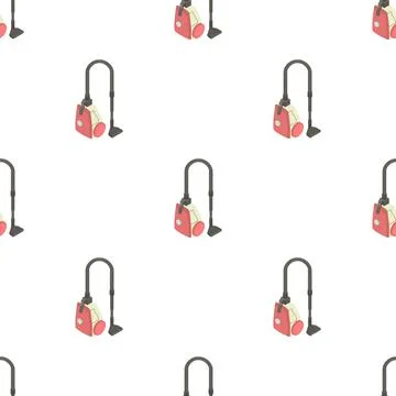 Vacuum cleaner pattern seamless vector Stock Illustration