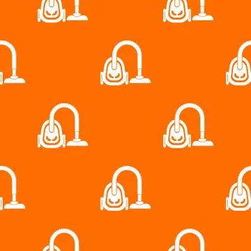 Vacuum cleaner pattern vector orange イラスト素材