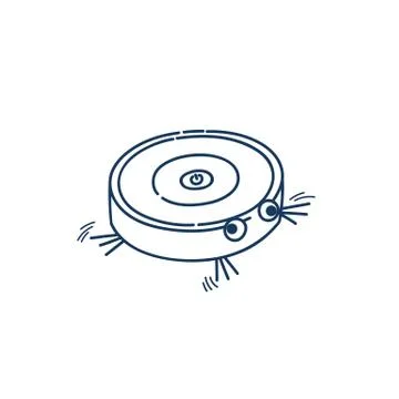 Vacuum cleaner robot Stock Illustration