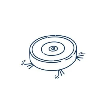 Vacuum cleaner robot Stock Illustration