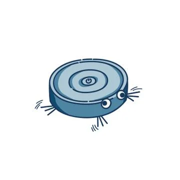 Vacuum cleaner robot Stock Illustration