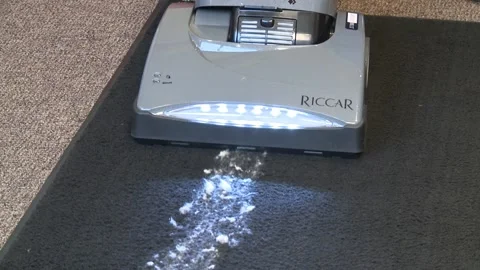 Vacuum Cleaner Rug Demonstration Stock Footage 199733577