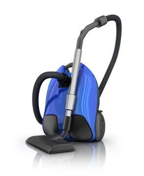 Vacuum cleaner on white background (done in 3d) Stock Illustration