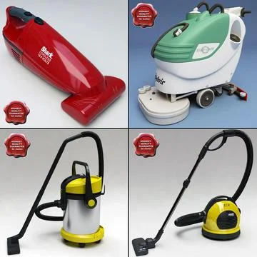 Vacuum cleaners collection 3D Model