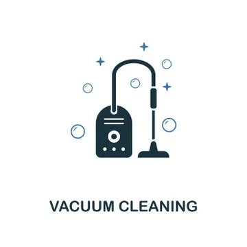 Vacuum Cleaning icon. Creative two colors design from cleaning icons collection Stock Illustration
