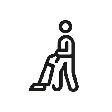 Vacuum Cleaning Stock Illustration