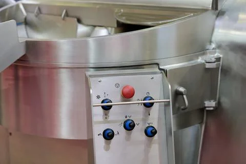 Vacuum cutter machine with cooking function Stock Photos