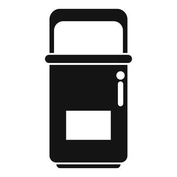 Vacuum flask for hot drink keeping icon Stock Illustration