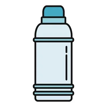 Vacuum flask offering hot or cold beverage insulation Stock Illustration