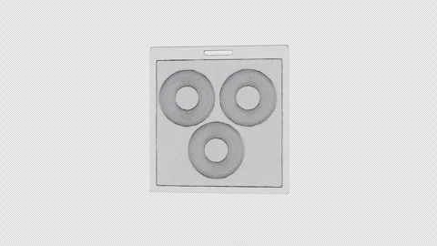 Vacuum Formed Plastic Packaging Spinning on Transparent Background. Loop. 4K Stock Footage 321690628