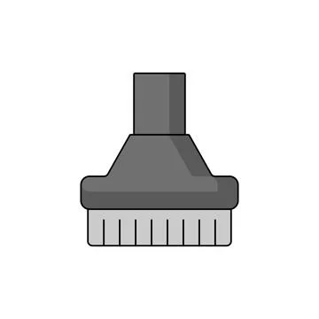 Vacuum nozzle brush Stock Illustration