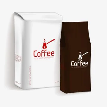 Vacuum Package of Coffee Illustrazione stock