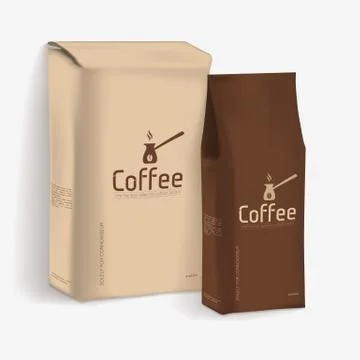 Vacuum Package of Coffee Stock Illustration