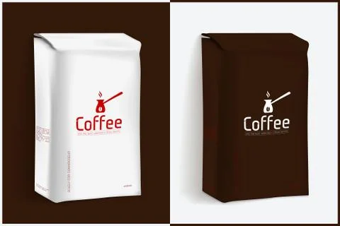 Vacuum Package of Coffee Stock Illustration