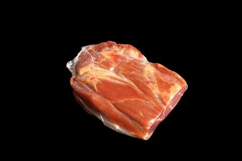 Vacuum-packed meat Stock Photos