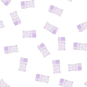 Vacuum packed olives glyph vector seamless pattern Stock Illustration