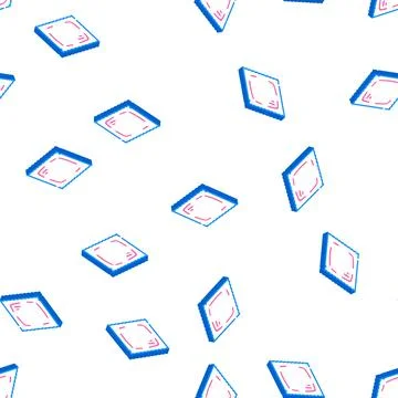 Vacuum packed wipes isometric icon seamless pattern Illustrazione stock