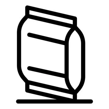 Vacuum sealed packaging lying on a surface is waiting to be opened Stock Illustration