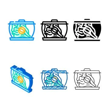Vacuum storage color icon vector minimal Stock Illustration
