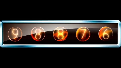 Vacuum tube display on the device Stock Footage 166272987