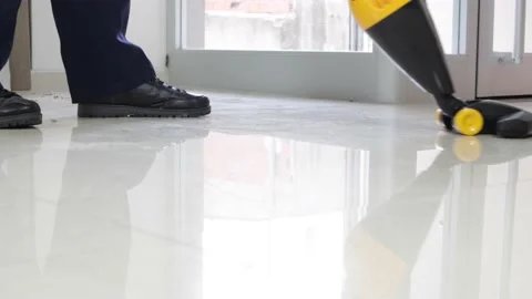 Vacuuming Floor At Home Using Vacuum Cleaner Stock Footage 134519465