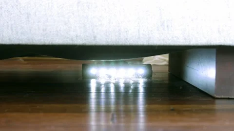 Vacuuming under the bed Stock Footage 236302704