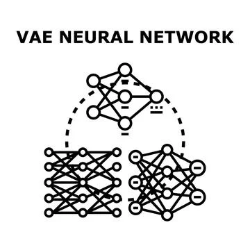 Vae neural network architecture generating artificial intelligence data イラスト素材