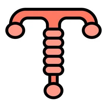 Vaginal contraception icon vector flat Stock Illustration