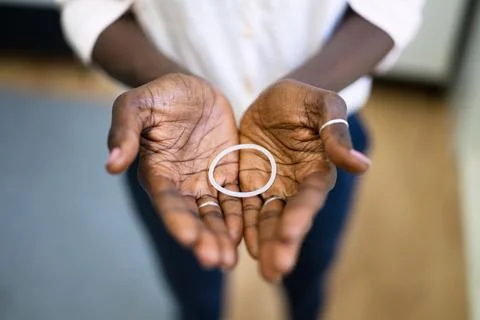 Vaginal Contraception Ring And Birth Control Stock Photos