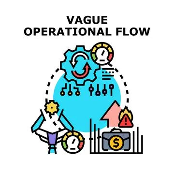 Vague operational flow concept vector illustration Stock Illustration